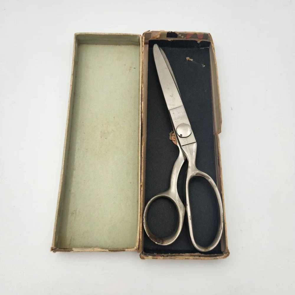 Vintage‎ Wiss Model C Pinking Shears Made in USA with Original Box and Manual